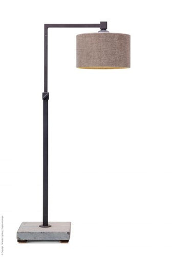 Hardstenen bureaulamp Loodkleur