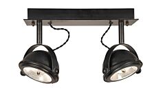 Lupia 2 spot LED Loodkleur