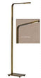 Piana vloerlamp Donker messing touch dimmer