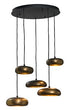 Pebble 5 hanglamp Donker messing