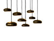 Pebble 8 hanglamp Donker messing