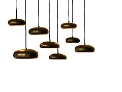 Pebble 8 hanglamp Donker messing