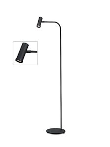 Tubana vloerlamp Mat zwart