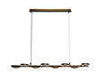 Apriro 8 lichts hanglamp Donker messing