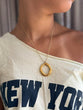Snake ketting met ovale statement hanger