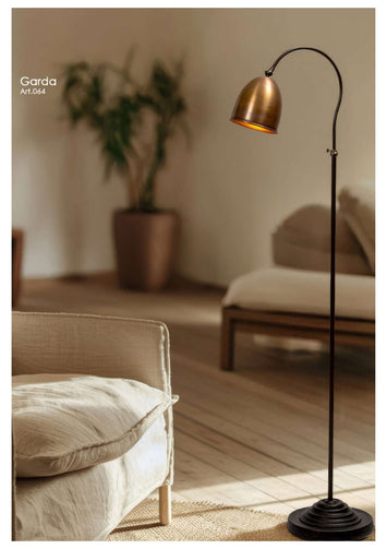 Delphi vloerlamp Bruin patina sfeer
