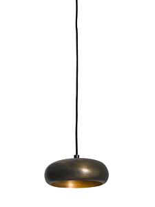 Pebble 1 18cm round Donker messing