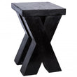 Wala black stool wood x legs square