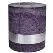 Rustic Vintage purple 3 wick candle 